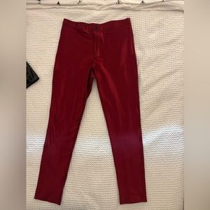 Red Shimmer American Apparel Pants